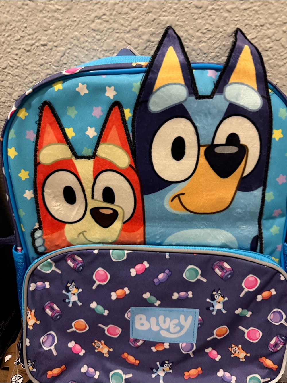 Bluey Kids 14” Backpack with Blue and Orange Characters